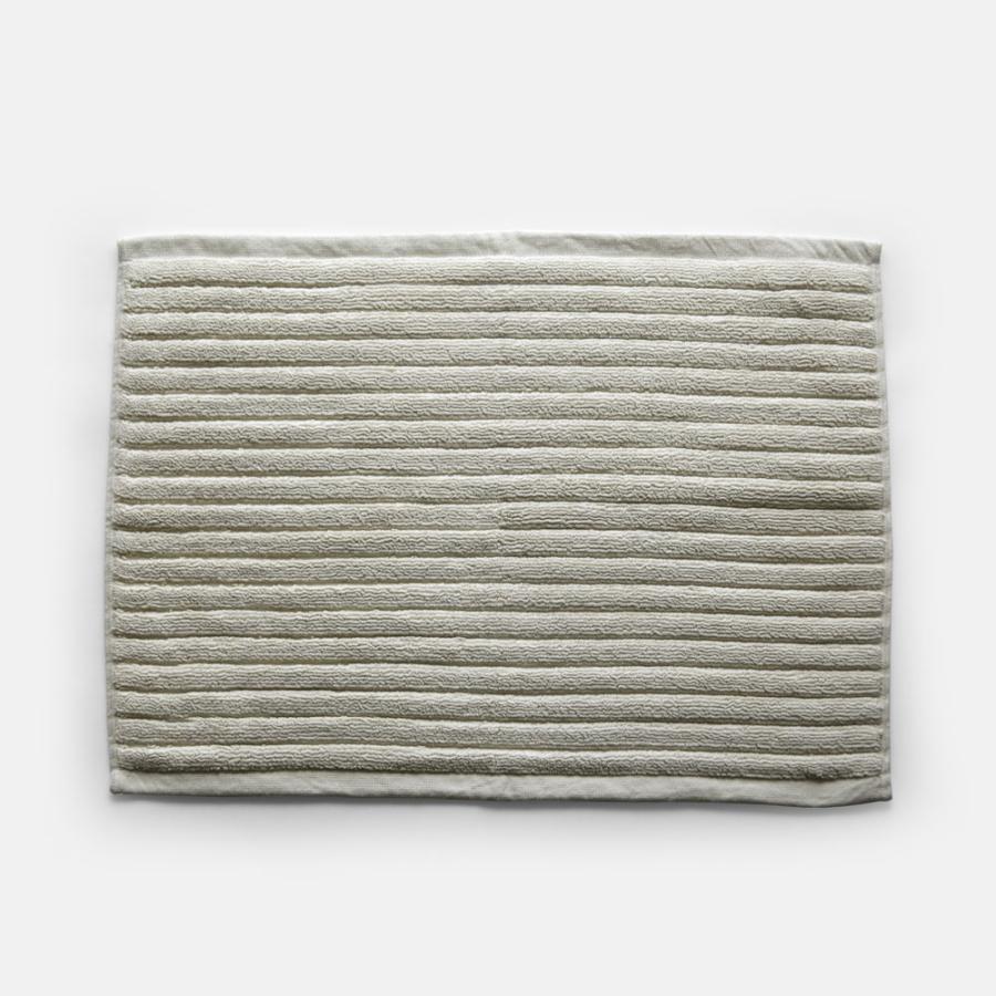 WATANABE PILE / ソリッドストライプ プチバスマット(Gray)【渡辺パイル/バスマット/グレー/今治タオル/imabari】[116996 | 