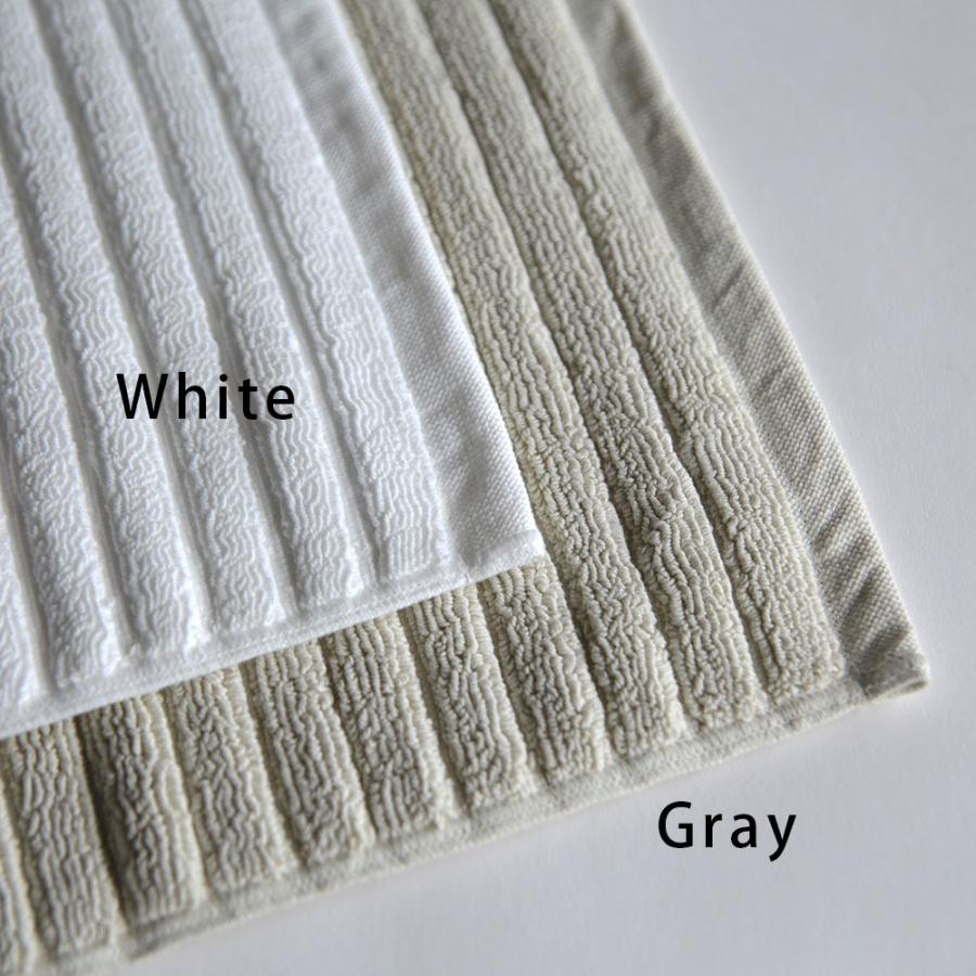 WATANABE PILE / ソリッドストライプ プチバスマット(Gray)【渡辺パイル/バスマット/グレー/今治タオル/imabari】[116996 |  | 03