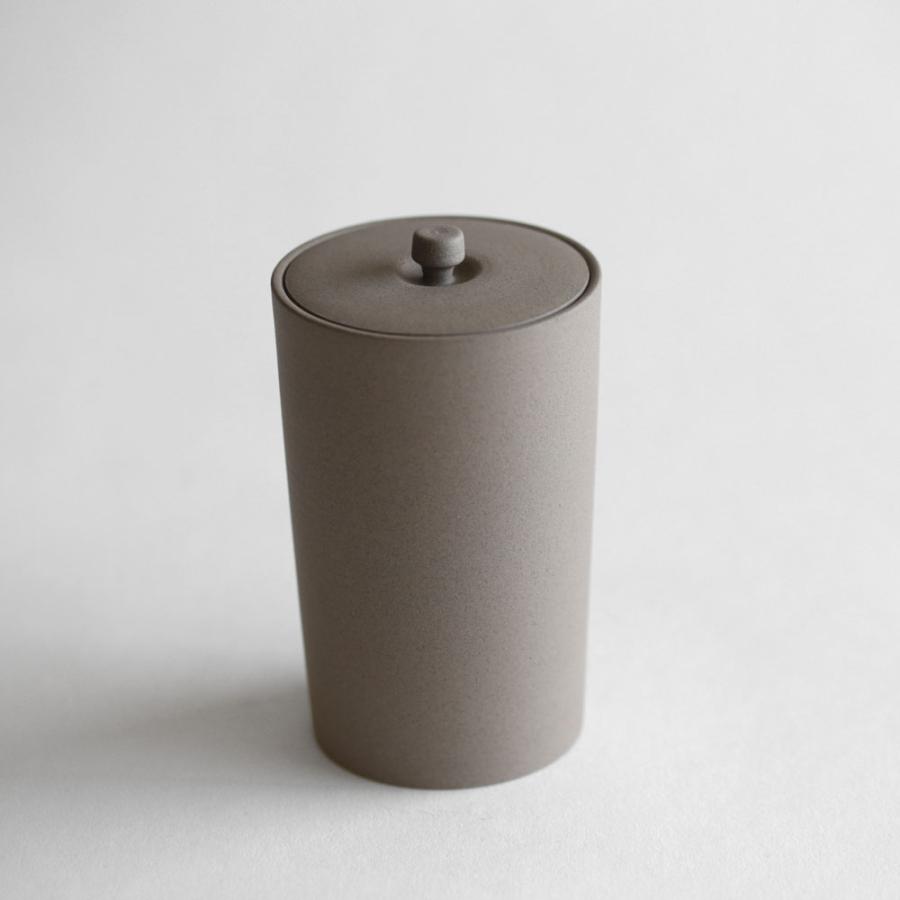 JINSUI / IROIRO 08(Gray) | 茶缶/茶筒/常滑焼き/日本六古窯/イロイロ/人水/ギフト | 118023 |  | 01