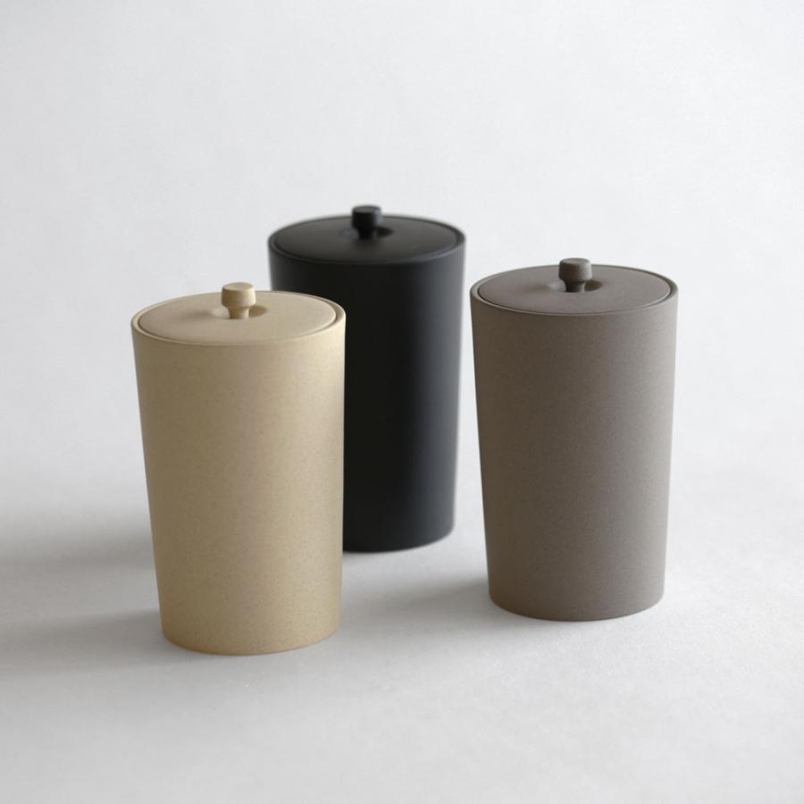 JINSUI / IROIRO 08(Gray) | 茶缶/茶筒/常滑焼き/日本六古窯/イロイロ/人水/ギフト | 118023 |  | 05