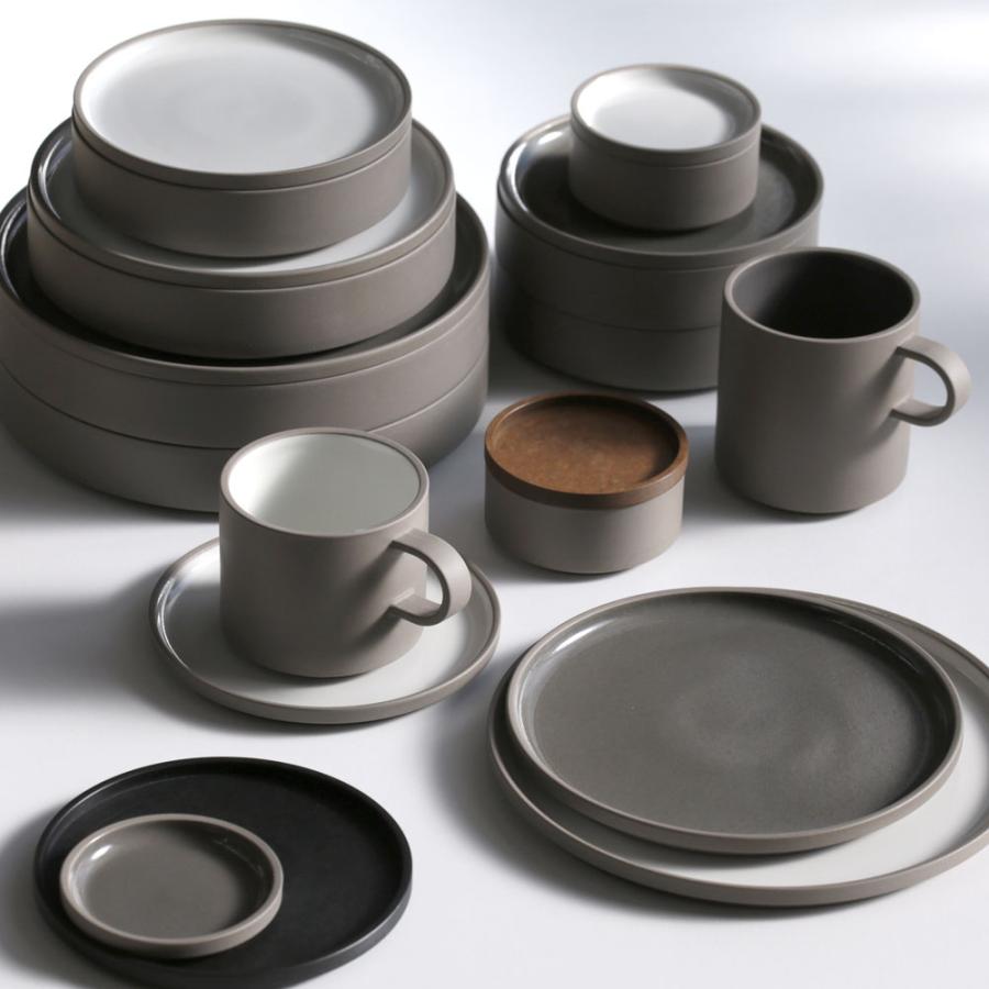 HASAMI PORCELAIN[ハサミポーセリン] / THE GREY COLLECTION HDG109 / Shallow Bowl 185×37mm (Dark Grey) | シャローボウル グレーコレクション | 117793 |  | 06