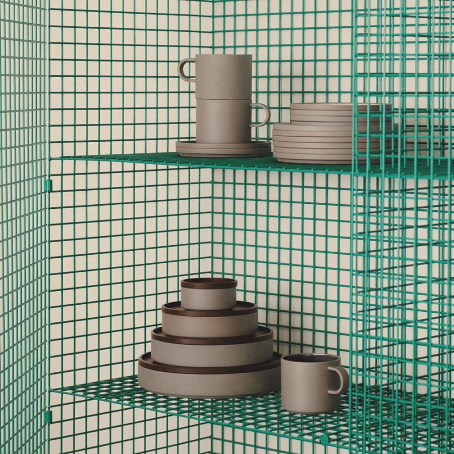 HASAMI PORCELAIN[ハサミポーセリン] / THE GREY COLLECTION HDG109 / Shallow Bowl 185×37mm (Dark Grey) | シャローボウル グレーコレクション | 117793 |  | 07