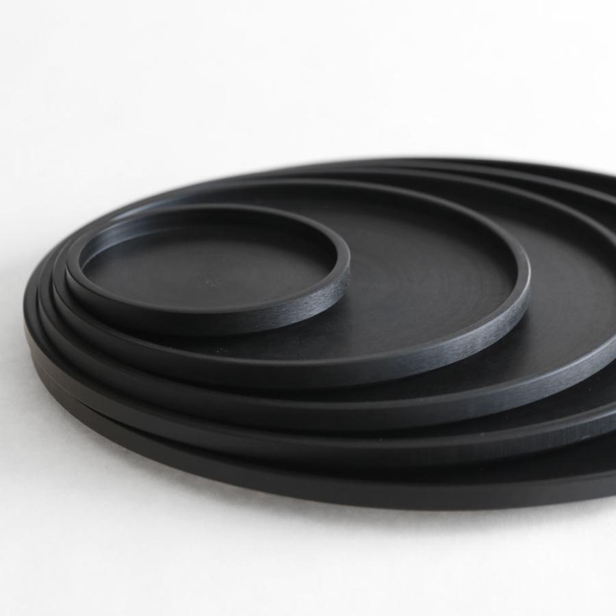 HASAMI PORCELAIN[ハサミポーセリン] / THE GREY COLLECTION HRS122 / Richlite Tray 85×12mm (Black) | リッチライトトレイ グレーコレクション | 117803 |  | 01
