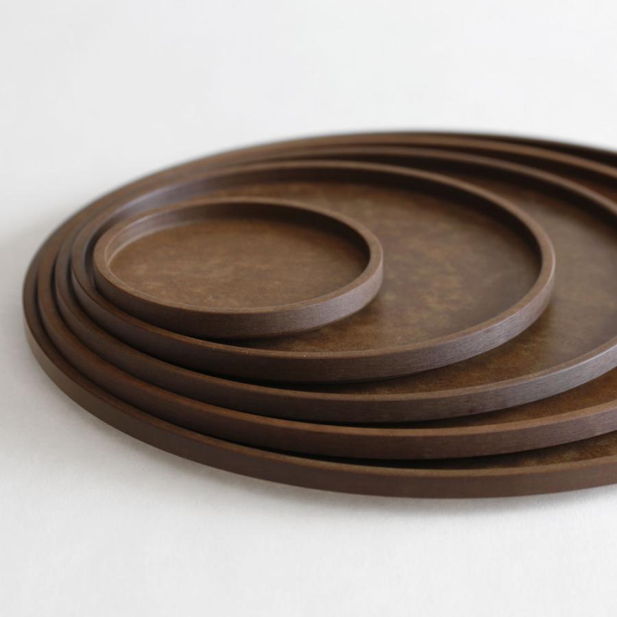 HASAMI PORCELAIN[ハサミポーセリン] / THE GREY COLLECTION HRN123 / Richlite Tray 145×12mm (Dark Brown) | リッチライト グレーコレクション | 117806 |  | 01