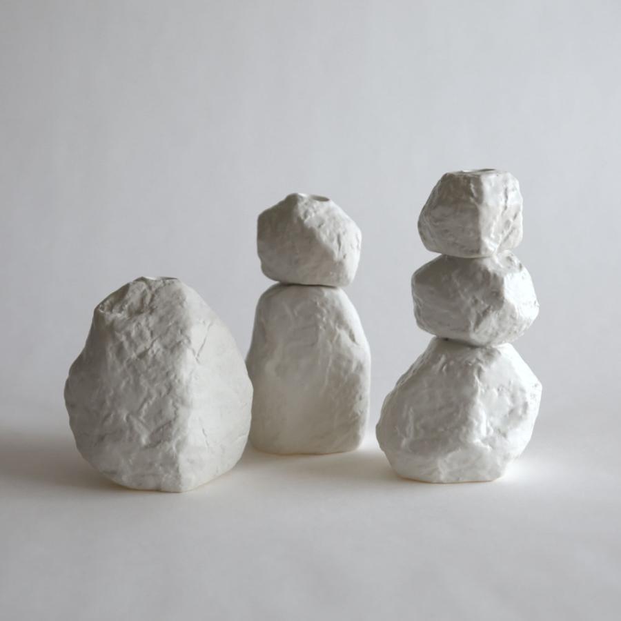 3RD CERAMICS[サードセラミックス] / 土のテーブルランプ 2段 | table lamp/照明/テーブルライト/美濃焼 | 117958 |  | 09