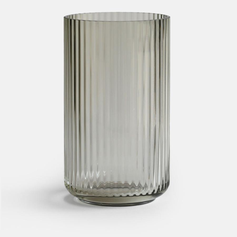 Lyngby Porcelain リュンビューポーセリン / Vase Glass 25cm(Smoke)｜ガラスベース 花瓶 北欧 フラワーベース スモーク シンプル ギフト｜119006 | 