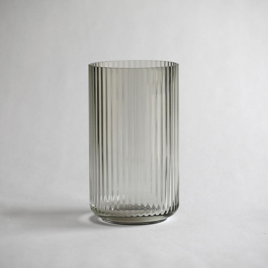 Lyngby Porcelain リュンビューポーセリン / Vase Glass 25cm(Smoke)｜ガラスベース 花瓶 北欧 フラワーベース スモーク シンプル ギフト｜119006 |  | 01