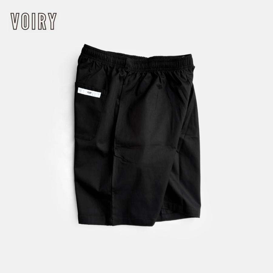 VOIRY ヴォイリー / D.P BASIC SHORTS-24A(BLACK)｜DP10246819-1 DPベーシックショーツ ワイド イージーパンツ ワンマイルウェア コットン ブラック｜118218 | 