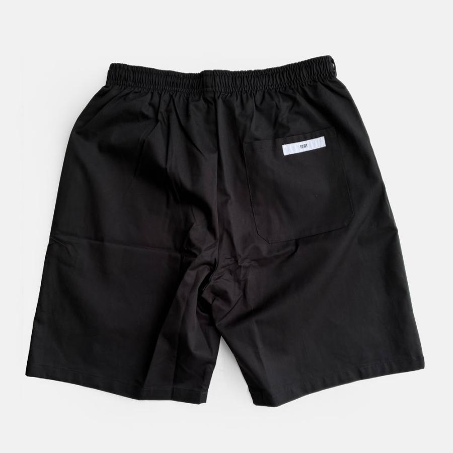 VOIRY ヴォイリー / D.P BASIC SHORTS-24A(BLACK)｜DP10246819-1 DPベーシックショーツ ワイド イージーパンツ ワンマイルウェア コットン ブラック｜118218 |  | 02