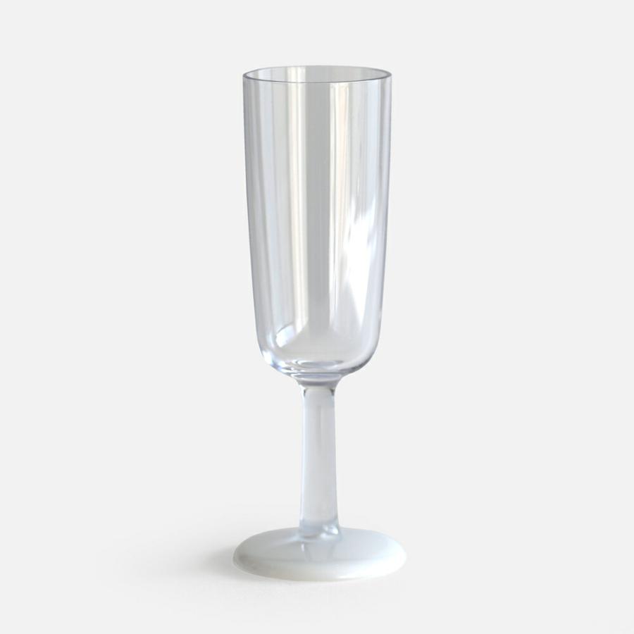 Palm Products / Marc Newson Champagne Glass(White)｜ホワイト マークニューソン トライタン シャンパングラス パームプロダクツ 樹脂製｜119162 | 