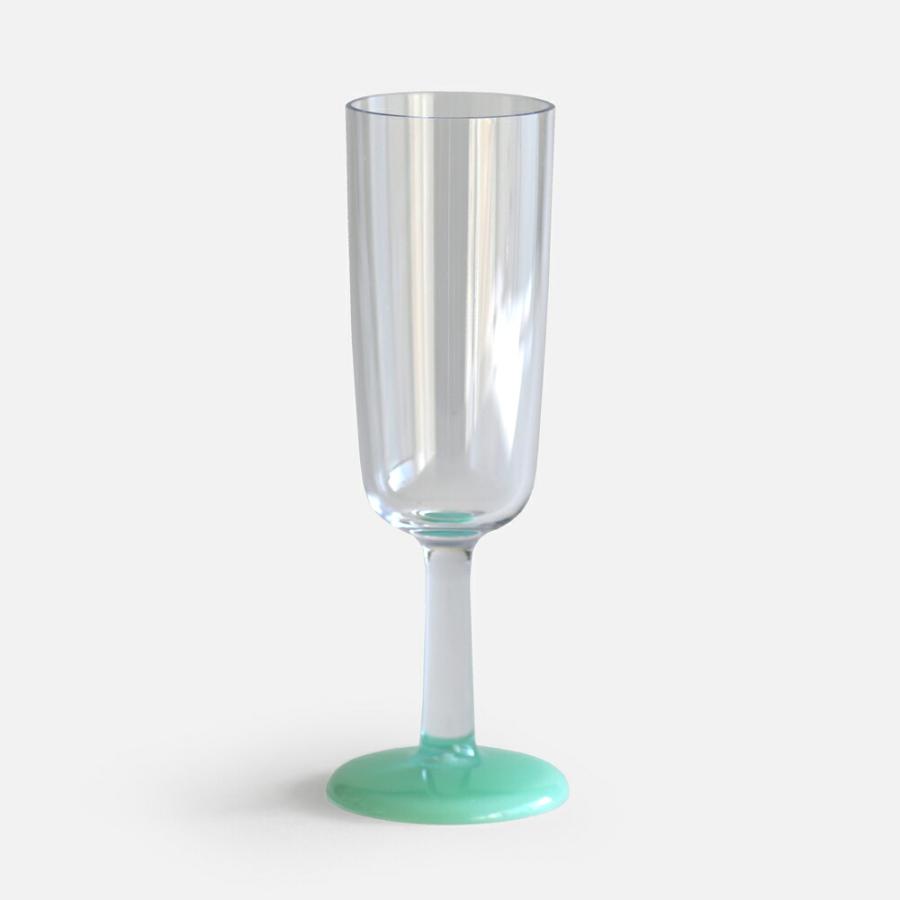 Palm Products / Marc Newson Champagne Glass(Green(蓄光))｜蓄光グリーン マークニューソン トライタン シャンパングラス パームプロダクツ 樹脂製｜119166 | 
