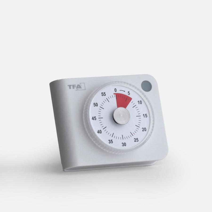 TFA DOSTMANN ティーエフエー ドストマン / Electronic Timer 38.2058.02｜エレクトロニックタイマー 電池式 TFAデザイン ホワイト キッチン用品｜119048 | 