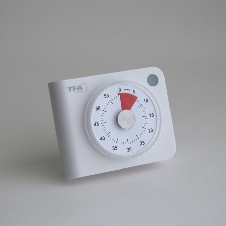 TFA DOSTMANN ティーエフエー ドストマン / Electronic Timer 38.2058.02｜エレクトロニックタイマー 電池式 TFAデザイン ホワイト キッチン用品｜119048 |  | 01