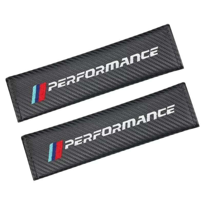 BMW performanceロゴ　シートベルト　カバー　プロテクター　カーボンデザイン　2個セット　F30 F31 F34 F36 F32 G20 G21 F15 F10 F20 | BMW | 01