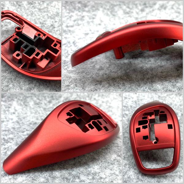 BMW　シフトレバー　レッド　艶消し赤　カバー　交換タイプ　純正交換　パネル付き　シフトノブ | BMW | 02