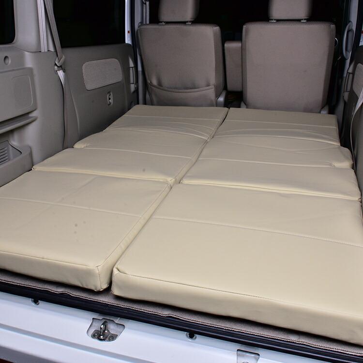 エブリイ ワゴン DA17W 2015(H27).2 専用 折り畳み式マットレス ベッドマット 車中泊 EVERY WAGON ベッドクッション キャンプにも bed10BMJAPAN