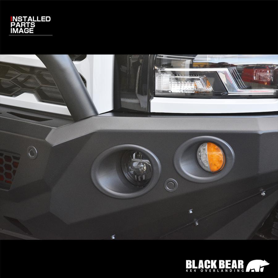 トライトン LC2T フロント+リアバンパーセット 高強度スチール BLACK