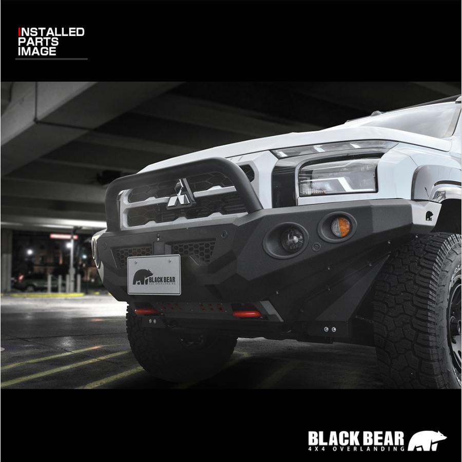 トライトン LC2T フロントバンパー 高強度スチール BLACK BEAR4x4
