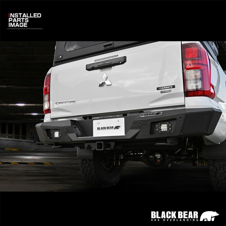 トライトン LC2T 2024(R6).2- BLACK BEAR4x4 リアバンパー 高強度