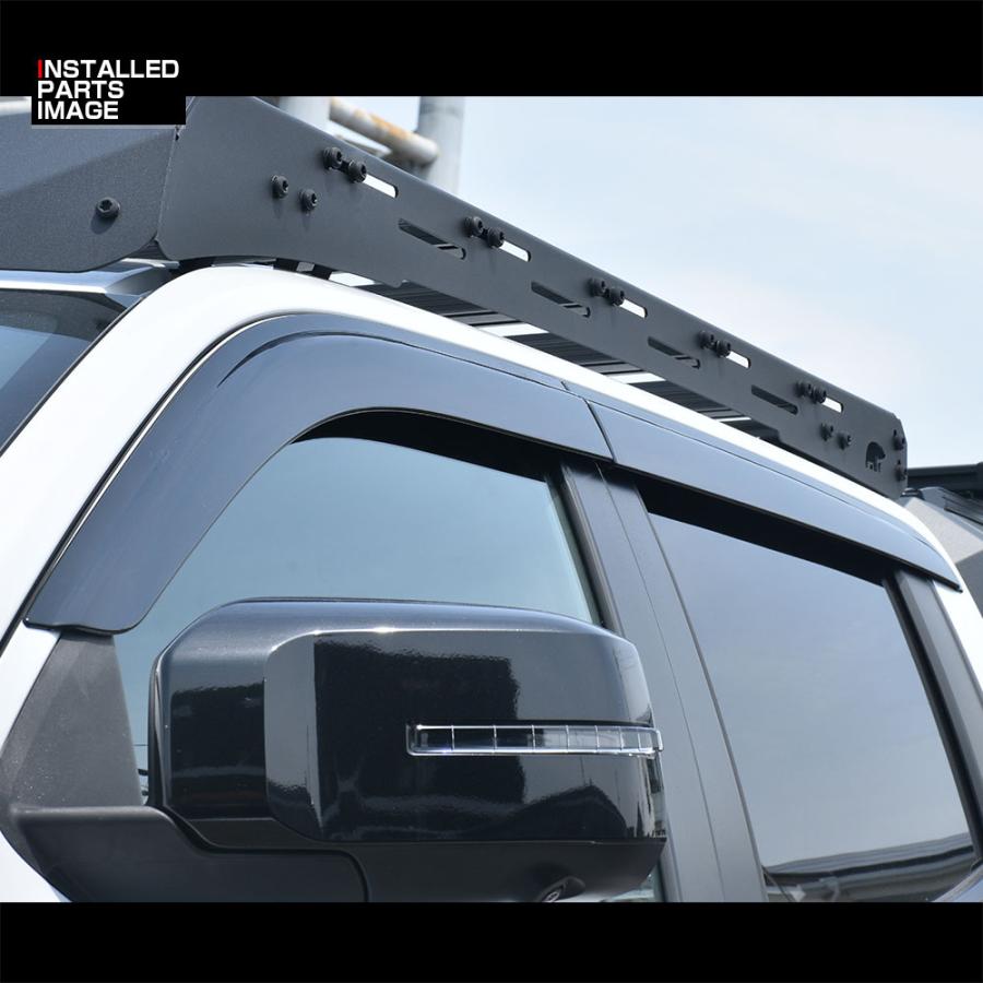 【即発送】トライトン LC2T ピラー マットブラックカーボン バイザー装着車用 トライトン LC2T ドアバイザー 雨よけ 両面テープ フロント リア 4枚