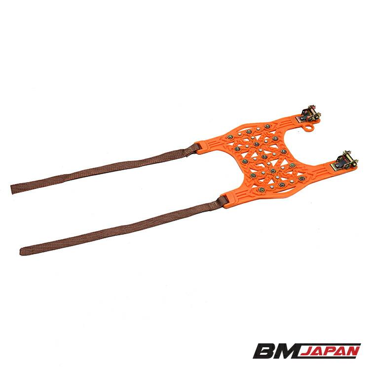 スノーチェーン タイヤチェーン 非金属 12〜19インチ 取付簡単 アイス