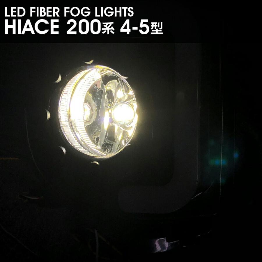 200系ハイエース 4-5型DX GL 標準ワイドウィンカー連動LEDファイバー 200系 ハイエース 4-5型 DX GL 標準 ワイド ウィンカー連動LED