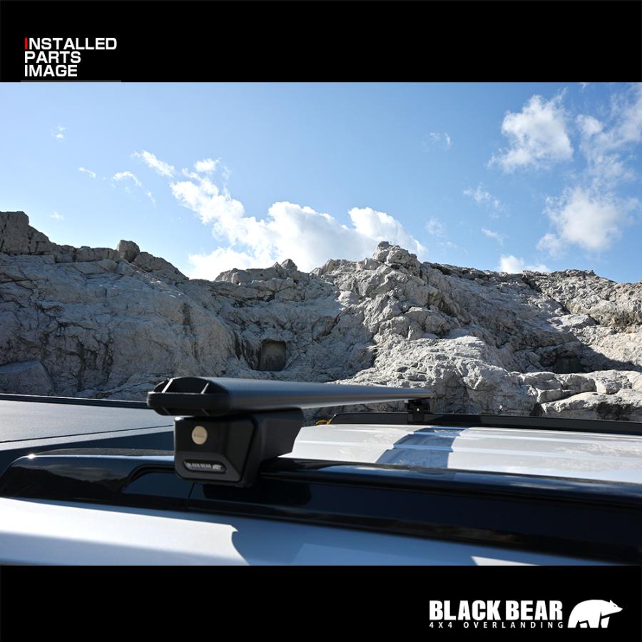 BLACK BEAR4x4 システムキャリア 汎用タイプ ルーフレール用 ブラック
