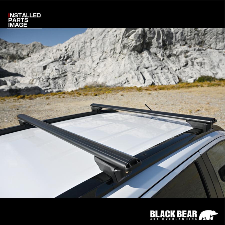 BLACK BEAR4x4 システムキャリア 汎用タイプ ルーフレール用 ブラック