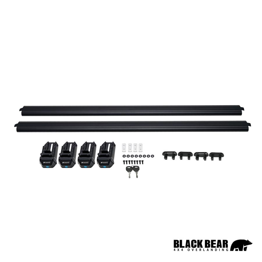 BLACK BEAR4x4 システムキャリア 汎用タイプ ルーフレール用 ブラック