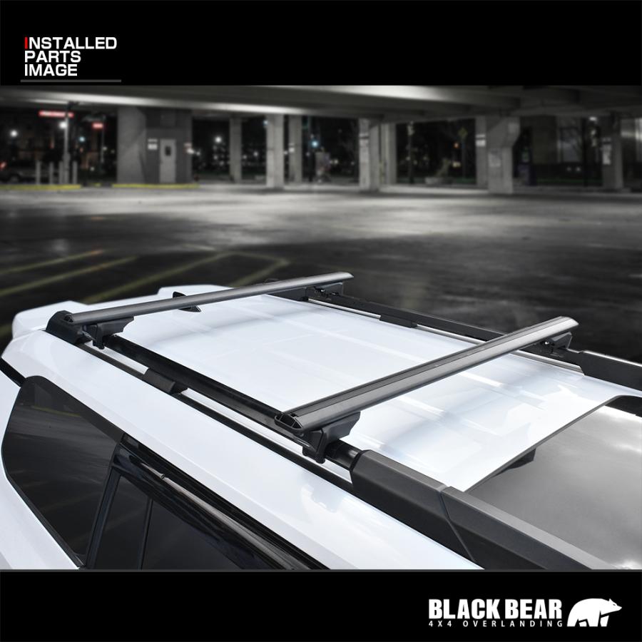 BLACK BEAR4x4 システムキャリア 汎用タイプ ルーフレール用 ブラック