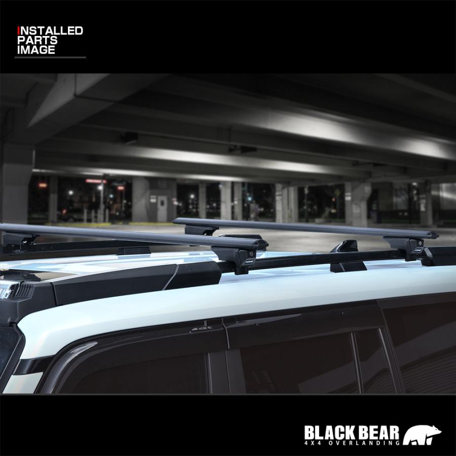 BLACK BEAR4x4 システムキャリア 汎用タイプ ルーフレール用 ブラック