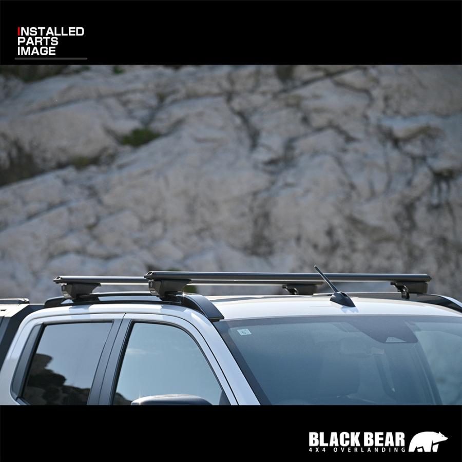 BLACK BEAR4x4 システムキャリア 汎用タイプ ルーフレール用 ブラック