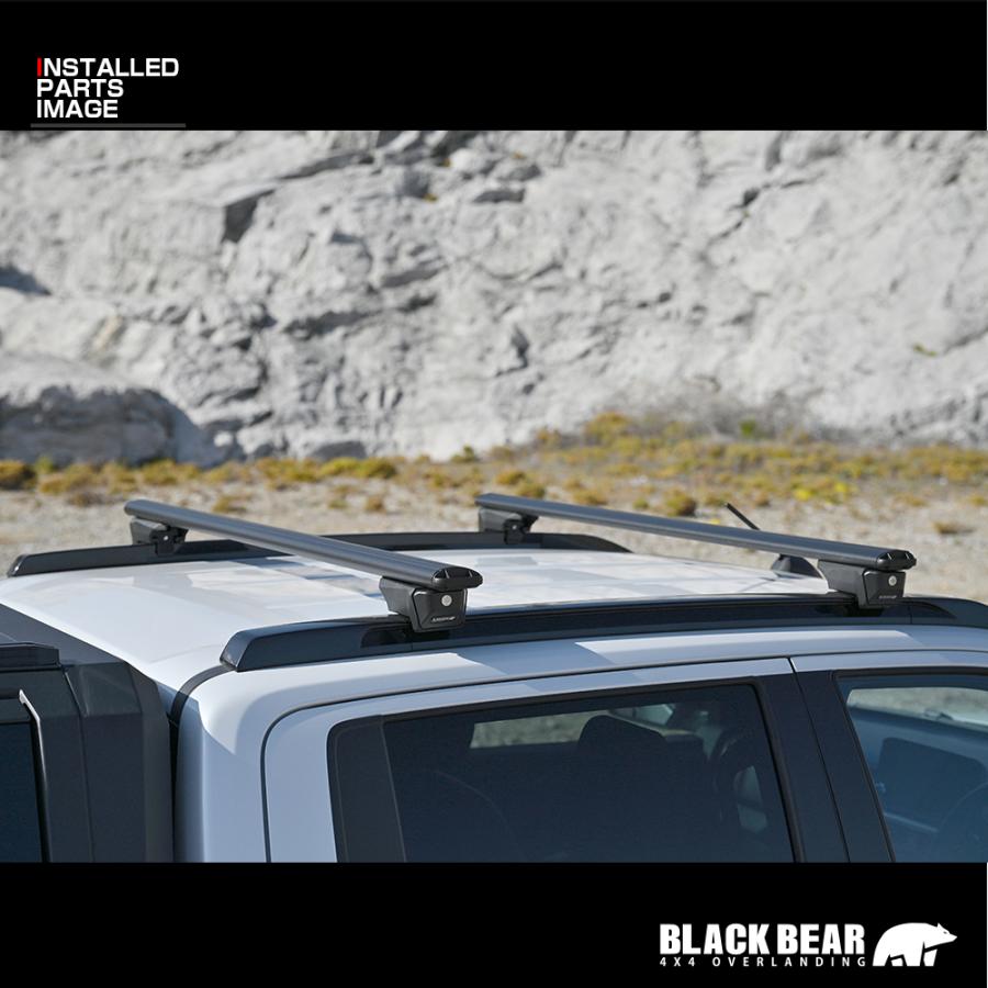 BLACK BEAR4x4 システムキャリア 汎用タイプ ルーフレール用 ブラック