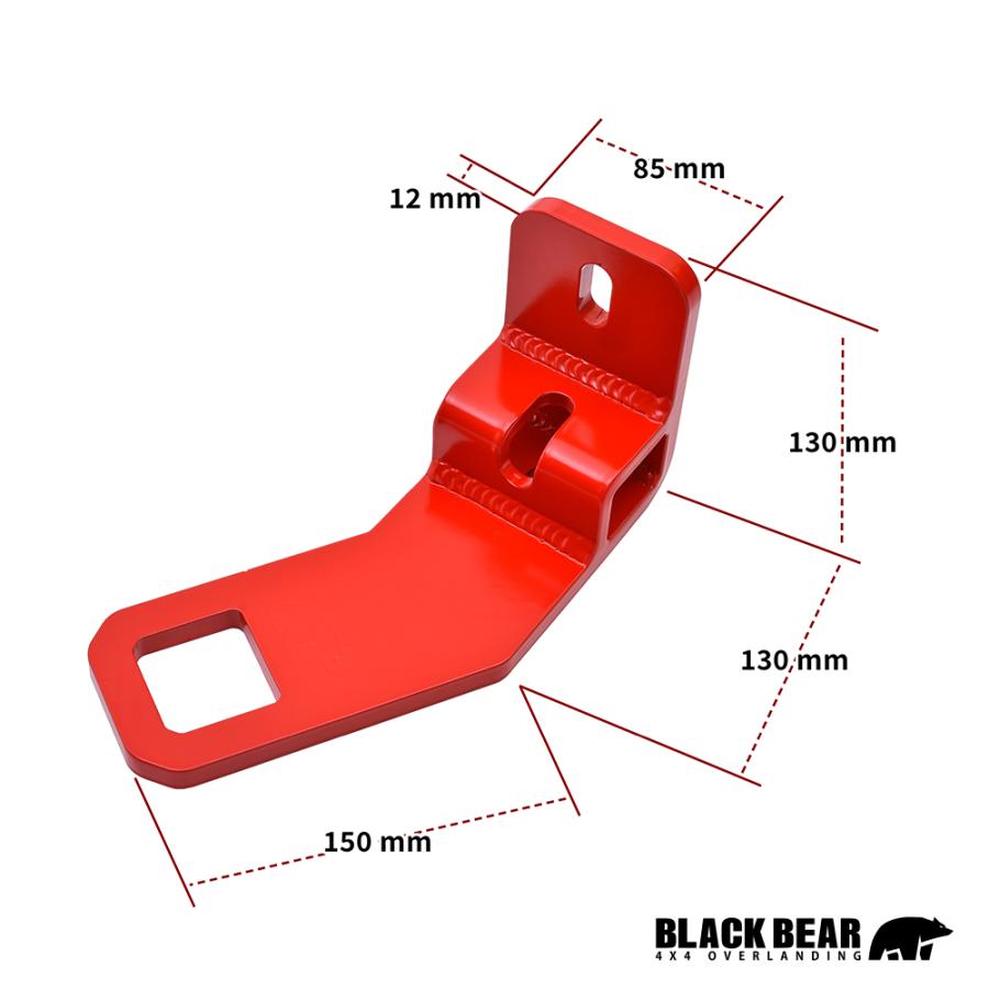 ランドクルーザー 250 2024(R6).4〜 リア牽引フック BLACK BEAR4x4