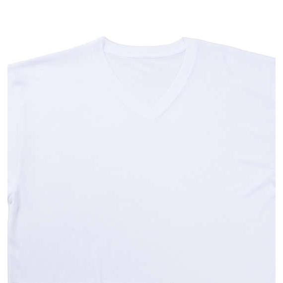 大きいサイズ メンズ Phiten 半袖VネックTシャツ ホワイト 1149-6220-1 3L 4L 5L 6L 8L｜bmo｜02