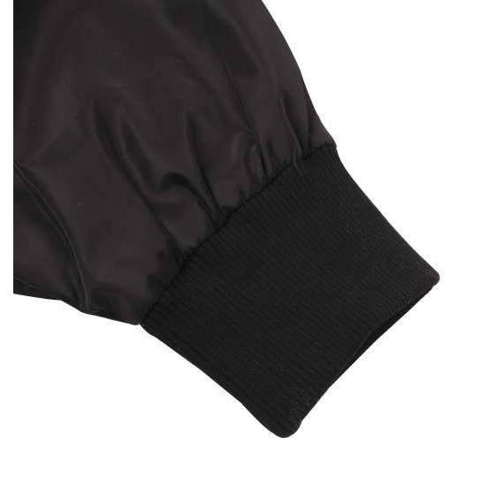 大きいサイズ メンズ SHOCK NINE ワッペン付MA-1ジャケット ブラック