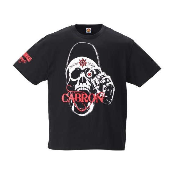 大きいサイズ メンズ 新日本プロレス 内藤哲也スカルイラスト半袖T 