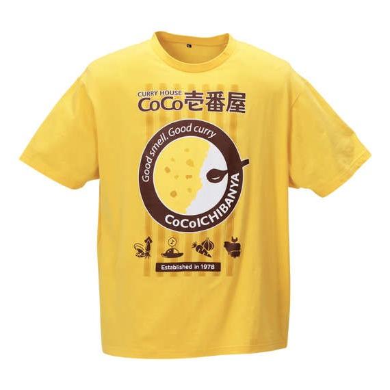 大きいサイズ メンズ 企業コラボ Tシャツ カレーハウスcoco壱番屋 半袖 Tシャツ イエロー 1178 9229 1 3l 4l 5l 6l 8l 大きいサイズの店ビッグエムワン 通販 Paypayモール