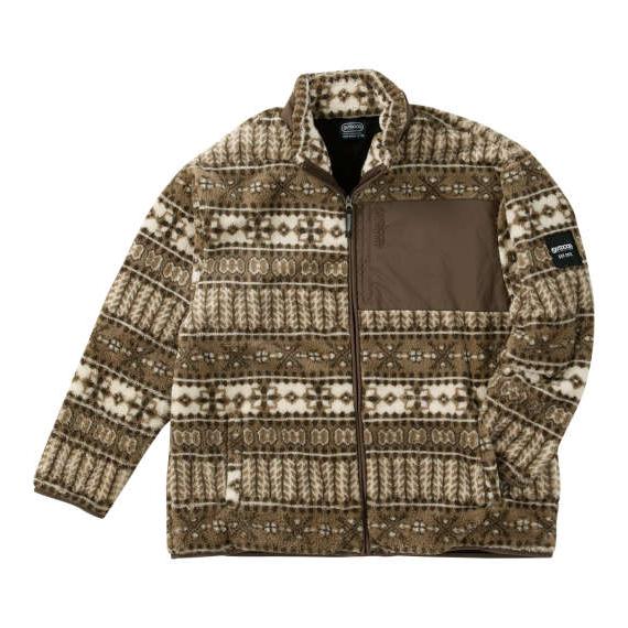 大きいサイズ メンズ OUTDOOR PRODUCTS ボア フリース 裏メッシュ ジャケット ベージュ系 1253-4304-1 3L 4L 5L 6L 7L 8L 大きいサイズ メンズ OUTDOOR PRODUCTS ボア フリース 裏メッシュ