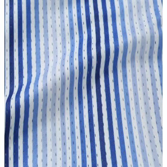 大きいサイズ メンズ COLLINS メッシュグラデストライプ柄 半袖