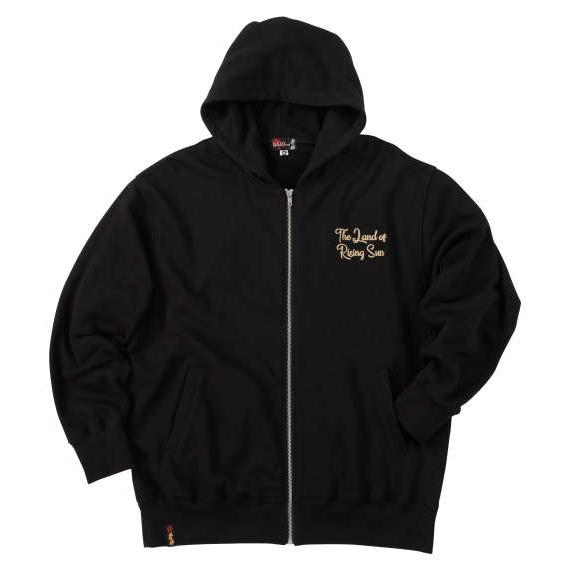 大きいサイズ メンズ 絡繰魂抜刀娘 妃那 フルジップ パーカー ブラック 1258-5352-1 3L 4L 5L 6L 大きいサイズ メンズ 絡繰魂抜刀娘 妃那 フルジップ パーカー ブラック