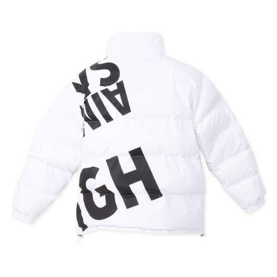 大きいサイズ メンズ Re:luxi ビッグロゴ 中綿 ブルゾン ホワイト 1273