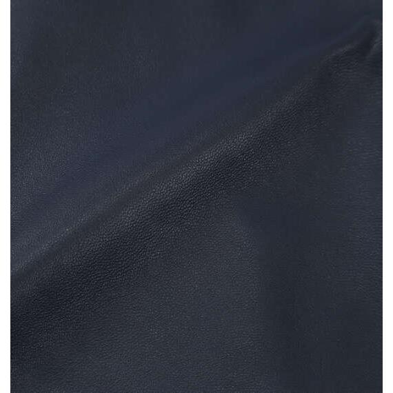 大きいサイズ メンズ TETE HOMME スタンドカラー レザー ブルゾン ネイビー 1273-5357-3 3L 4L 5L 6Lの画像