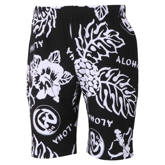 大きいサイズ メンズ RealBvoice スウェット ハーフパンツ ブラック 1274-3273-2 3L 4L 5L 6L RealBvoice（リアルビーボイス） 大きいサイズ メンズ スウェット