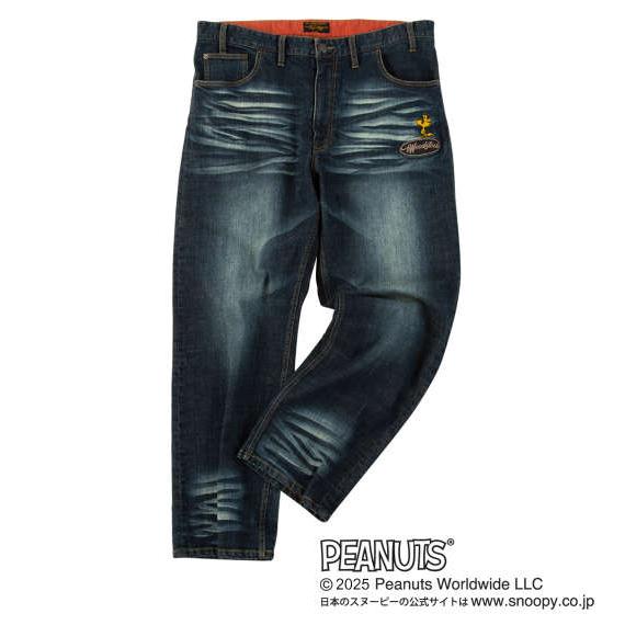 大きいサイズ メンズ FLAGSTAFF×PEANUTS スヌーピーコラボ デニム 