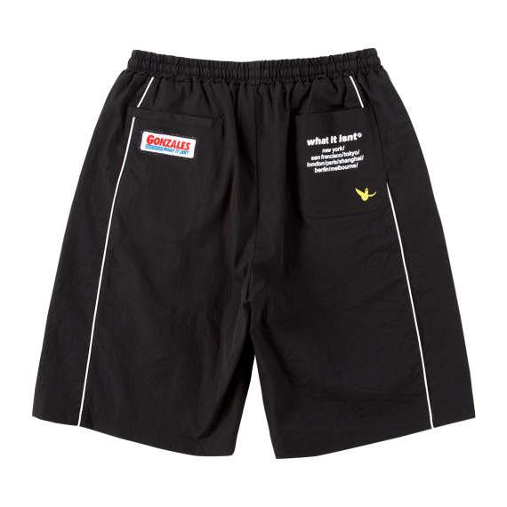 大きいサイズ メンズ (What it isNt) ポリストレッチクロス ハーフパンツ ブラック 1274-5530-2 3L 4L 5L 6L 8L 大きいサイズ メンズ (What it isNt) ポリストレッチクロス ハーフ