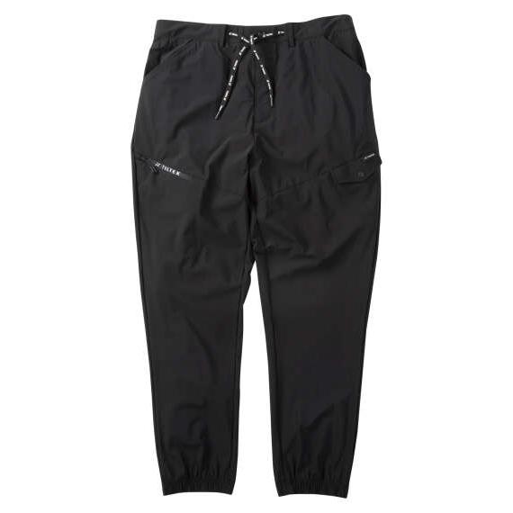 大きいサイズ メンズ TULTEX 冷感ストレッチ ジョガー パンツ ブラック