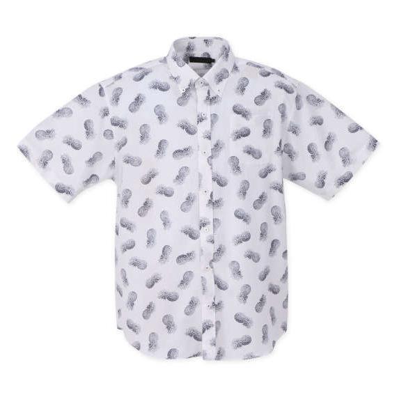 大きいサイズ メンズ Mc.S.P 半袖 B.D アロハ シャツ ホワイト 1277-2270-1 3L 4L 5L 6L 7L 8L 大きいサイズ メンズ Mc.S.P 半袖 B.D アロハ シャツ ホワイト 1277