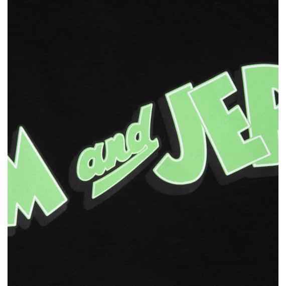 大きいサイズ メンズ TOM and JERRY 裏毛プリント プル パーカー