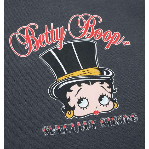 大きいサイズ メンズ BETTY BOOP 天竺プリント 半袖 Tシャツ チャコール 1278-4565-1 3L 4L 5L 6L 8L｜bmo｜03